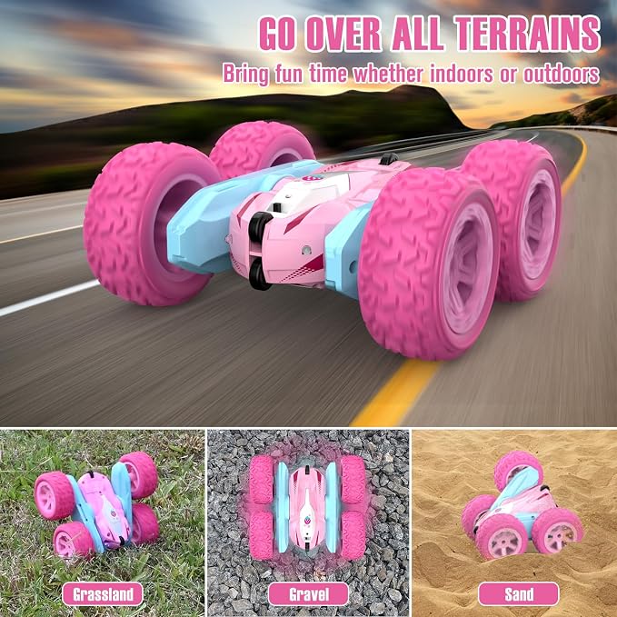 Remote Control Car, Rechargeable RC Truck, 2.4Ghz Double Sided 360° Rotating - Image 8