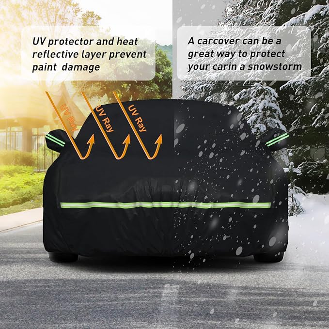 Waterproof Car Covers for 2008-2025 Dodge Challenger Custom Heavy Duty - Image 5