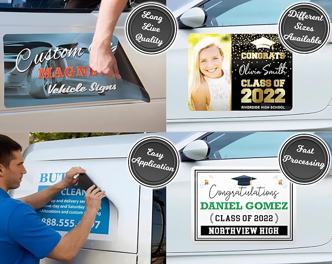 My Happy Customized Gifts Custom and Professional Logo Magnet Sign Personalized - Image 7