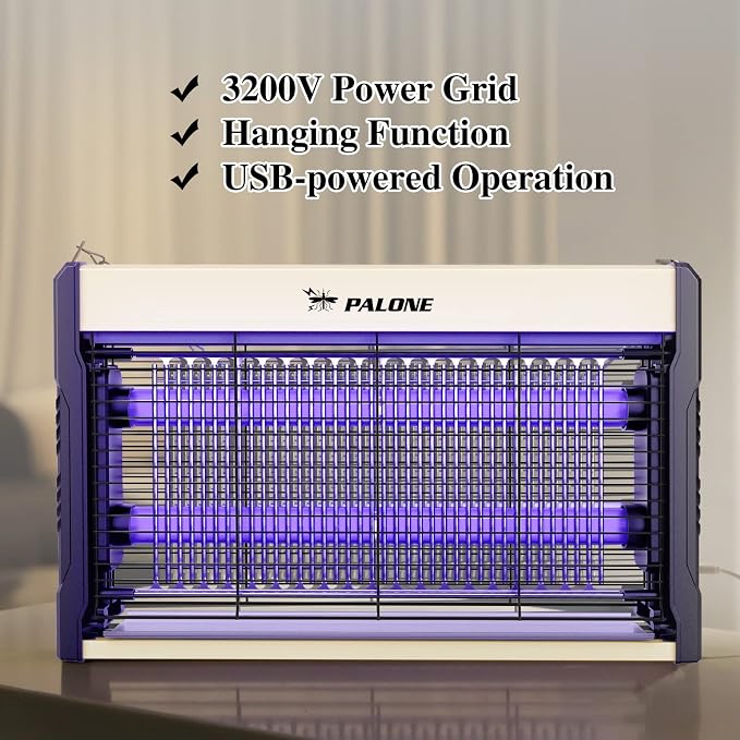 PALONE Electric Bug Zapper 3200V Mosquito Zapper Killer Indoor Insect Killer - Image 2