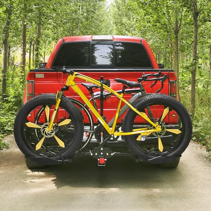 FORWODE 2" Hitch Mount Bike Rack Fits 2 X 80 lbs Bicycle, Platform Bike Rack - Image 6