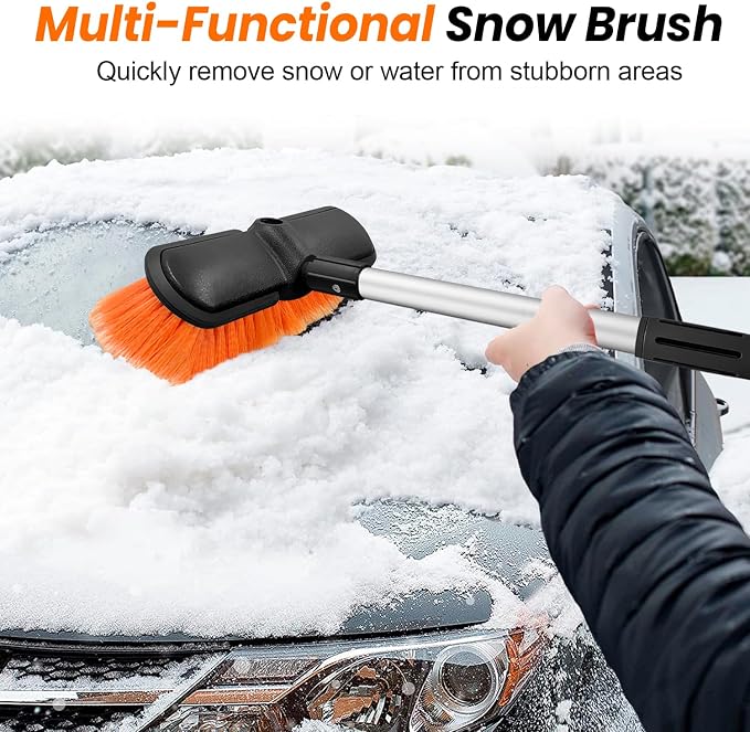65" Car Wash Brush with Extension Pole, Car Wash 10” Dip Soft Brush, No Scratch - Image 4