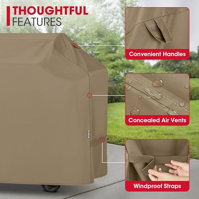 Unicook Grill Cover 60 Inch, Heavy Duty Waterproof Gas Grill Cover - Image 6