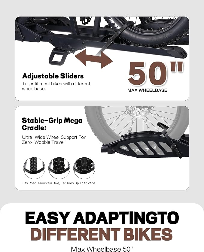 E-Bike Rack Hitch Mount Platform Style - Image 7