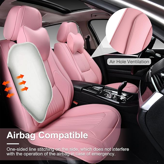 Front Seat Covers, 2 Pieces Universal Seat Covers - Image 5
