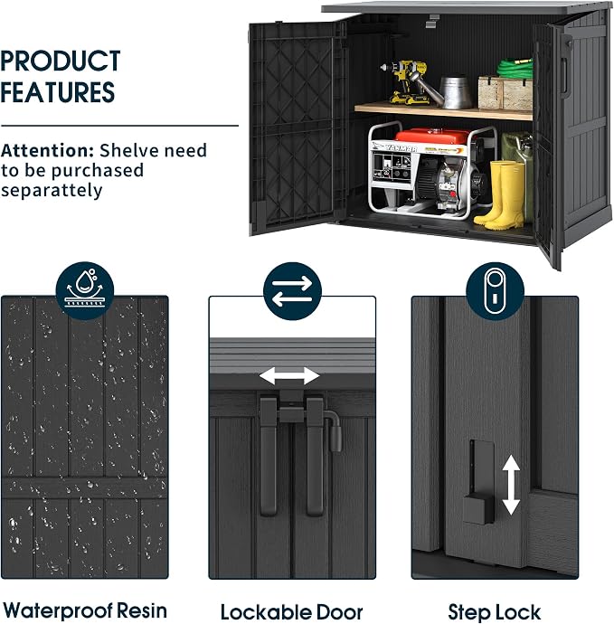Outdoor Storage Cabinet 36 Cu Ft - Image 4