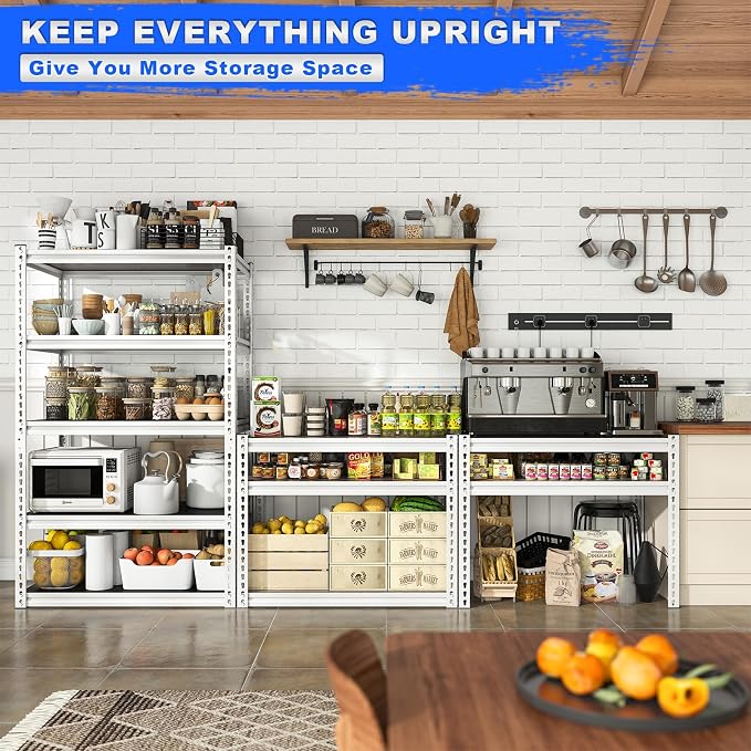 REIBII Garage Shelving 2500LBS Storage Shelves Adjustable Heavy Duty Shelving - Image 3