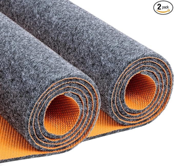 2-pc 64 X 32 Inch Heavy Duty Oil Spill Mat, 6.5mm Thickened Garage Floor Mat by LMRSTOOHomeLifeHelper