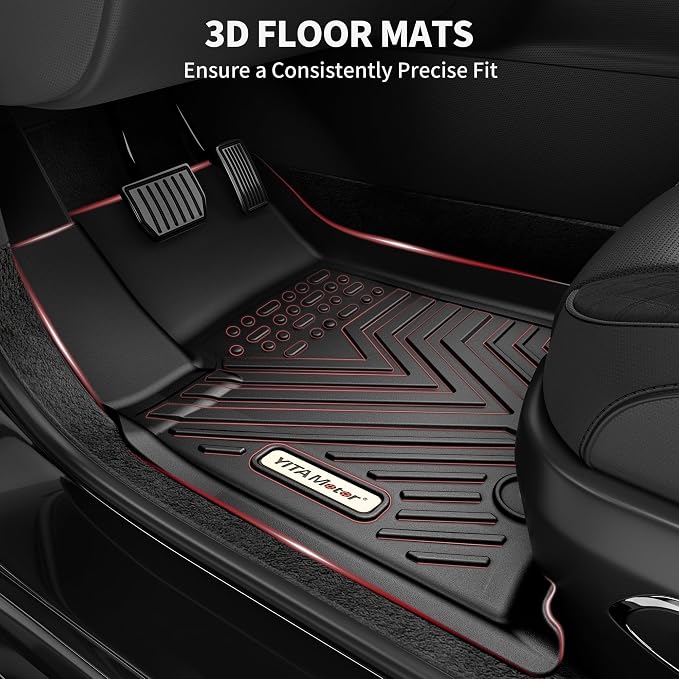 YITAMOTOR Floor Mats Fit for 2018-2024 Chevrolet Equinox/GMC Terrain, TPE All - Image 2
