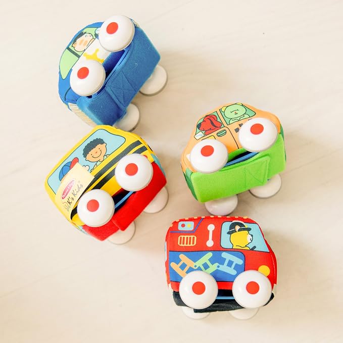 Melissa & Doug K's Kids Pull-Back Vehicle Set - Image 7