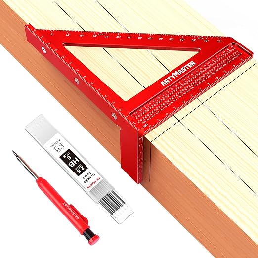 8 inch 3D Multi-Angle Measuring Square Ruler, WT103B High Precision Hole - Image 8