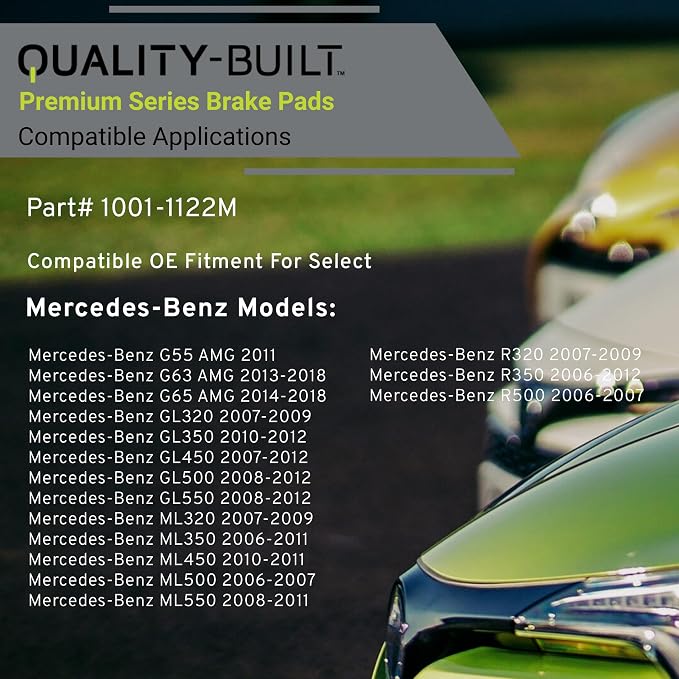 Premium Semi-Metallic Rear Brake Pads Compatible - Image 3