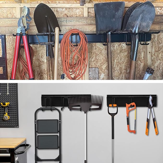 AIRTOON Garage Tool Organizer, 48 Inch Garage Organizer Wall Mounted Storage - Image 7