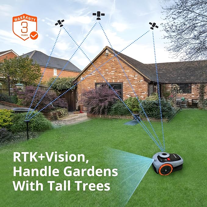 Segway Navimow i105N Robot Lawn Mower Perimeter Wire Free 1/8 Acre RTK+Vision - Image 4