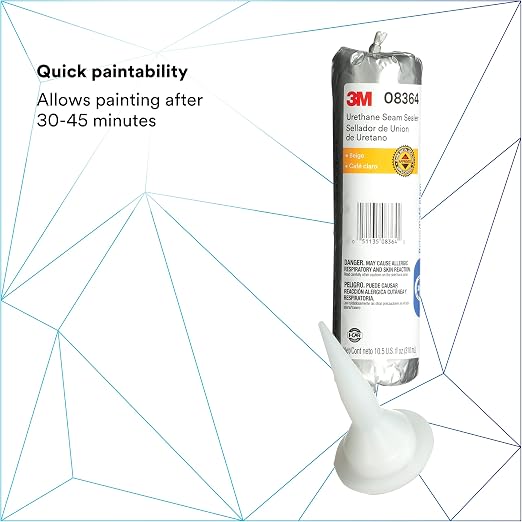 3M Urethane Seam Sealer, High Solids, Permanently Flexible, 310 mL/10.5 oz Foil - Image 5