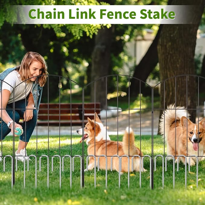 12 inch Stakes Heavy Duty 100-Pack J Hook Metal Fence Stake - Image 5