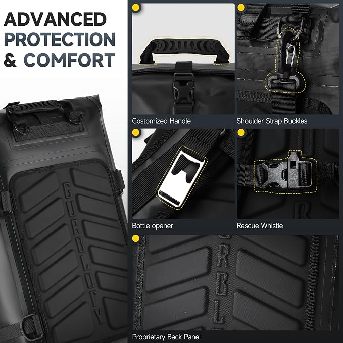 Motorcycle Tail Bag, 30L Waterproof Saddle Bag, 2 Size and 3 Color Options - Image 5