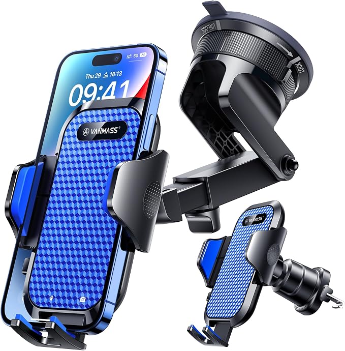 VANMASS Ace Car Phone Holder Mount New Upgraded Handsfree Cell Phone Holder Car - Image 9