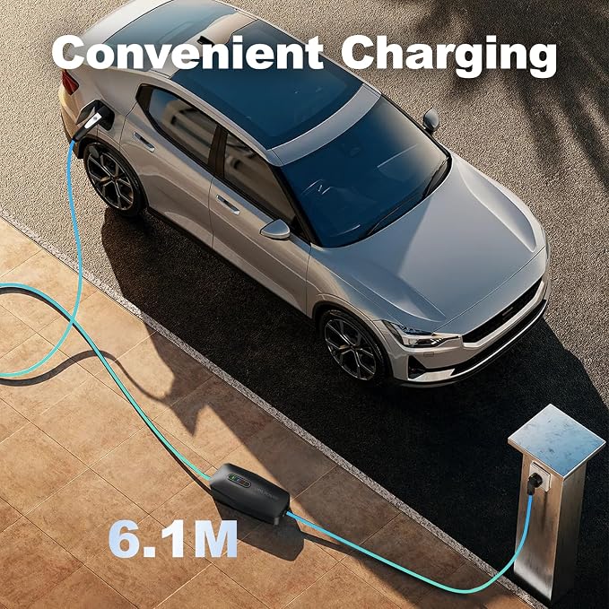 Level 1/2 EV Charger for Tesla 16Amp, Electric Vehicle Portable Charger - Image 5