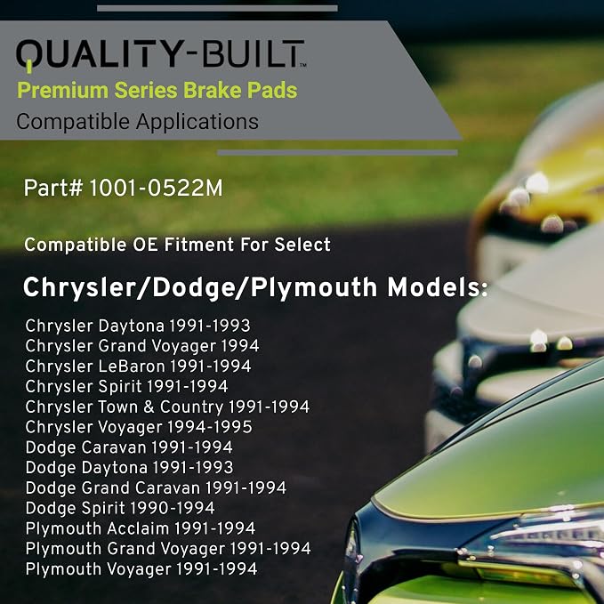 Premium Semi-Metallic Front Brake Pads Compatible - Image 3