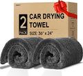 2 Pack Microfiber Towels Extra Large Ultra Absorbent Drying Towel by PBHEPJ