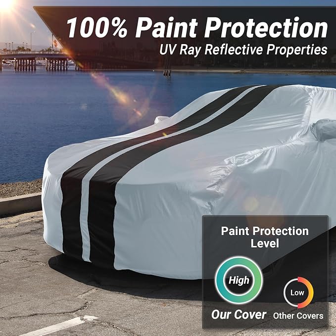 iCarCover Custom Car Cover for Chevy Lumina Sedan Waterproof All Weather Rain - Image 3
