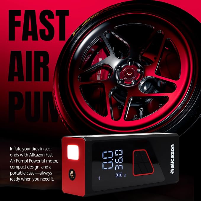 Tire inflator Portable Air Compressor, 150PSI Portable inflator - Image 4