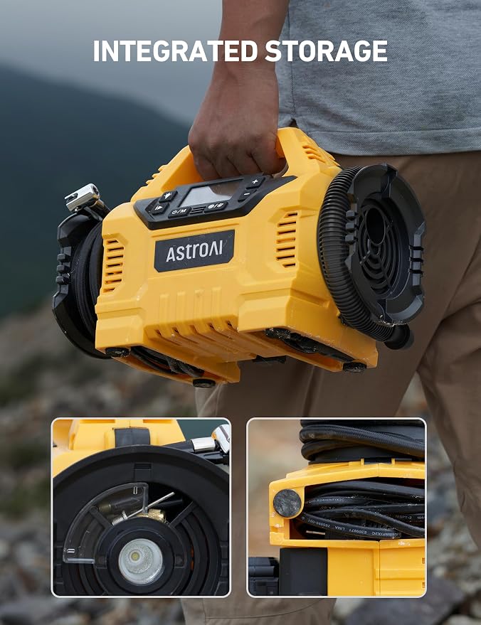 AstroAI Cordless Tire Inflator Portable Air Compressor - Image 7