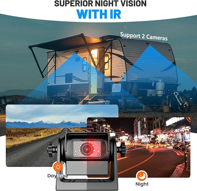 EWAY Wireless WiFi Magnetic Hitch Backup Camera 1080P HD Rechargeable Battery - Image 7
