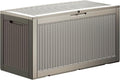 100 Gallon Lockable Resin Deck Box, Waterproof & UV-Resistant Outdoor Storage by Home