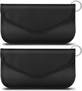 Faraday Bag 2 Pack of RFID Signal Blocking Bag Shielding Pouch Wallet and by levateeta