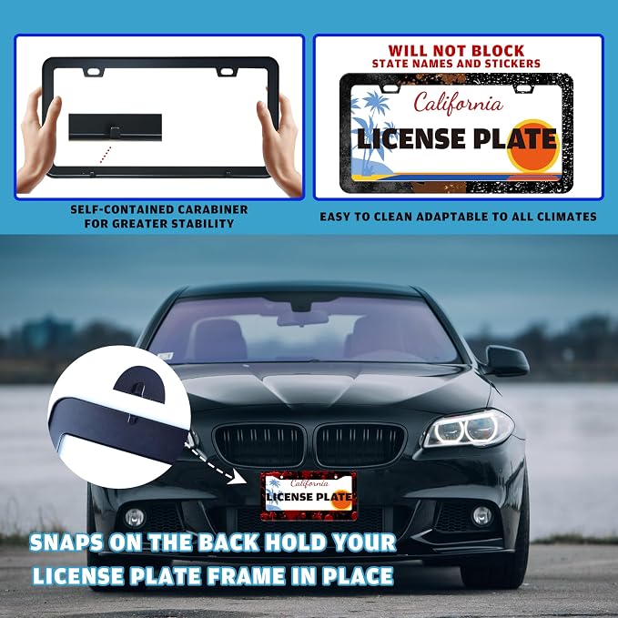 Red Blood Drop License Plate Frame Blood Spatter License Plate Holder - Image 5