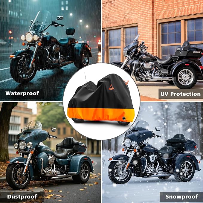 Trike Motorcycle Cover, Outdoor Waterproof Vehicle Cover - Image 5