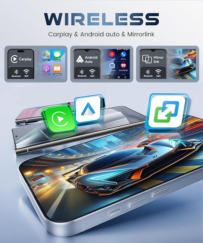4GB+64GB Double DIN Car Stereo 8 CORE Android 13.0 Head Unit, Wireless CarPlay - Image 5