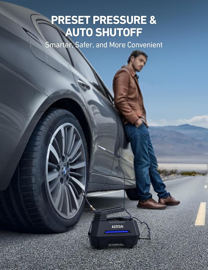 AstroAI Tire Inflator Portable Air Compressor Tire Air Pump - Image 4