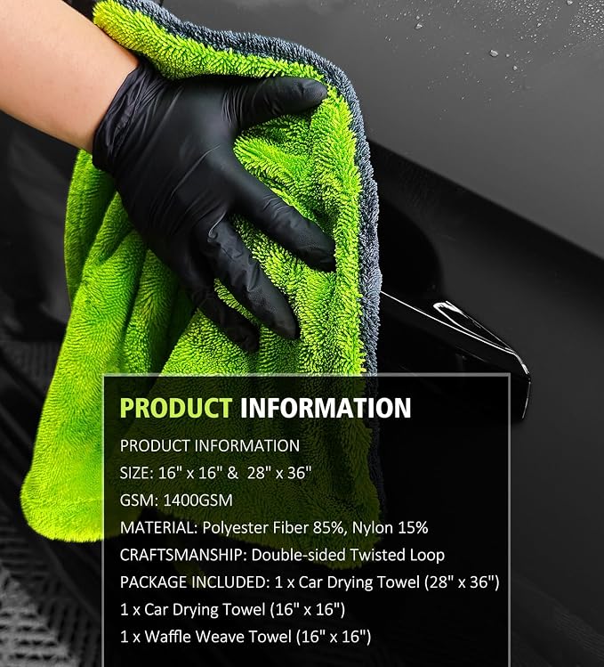 3 Pack Microfiber Towels for Car Detailing - Image 7