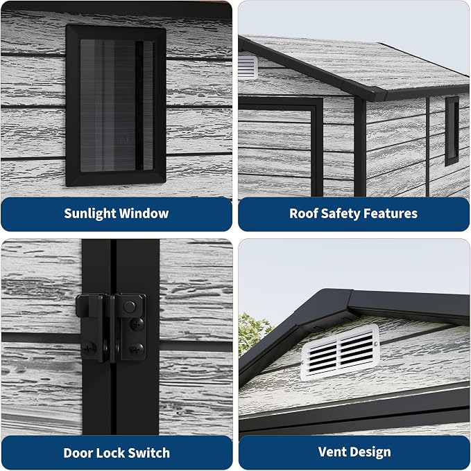 Weather-Resistant Resin Shed - Image 5