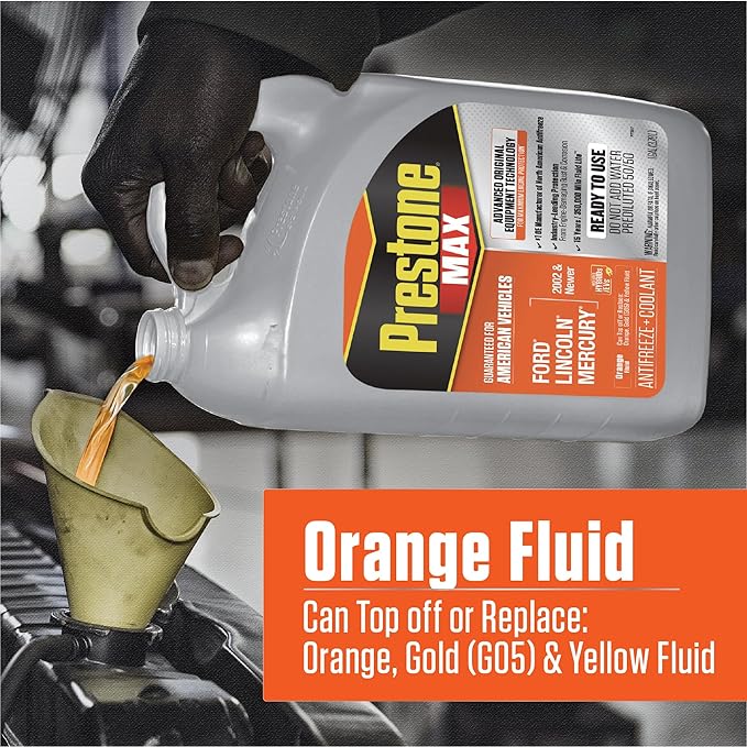 Prestone AF6800 MAX Original Equipment Antifreeze and Coolant: American Orange - Image 5