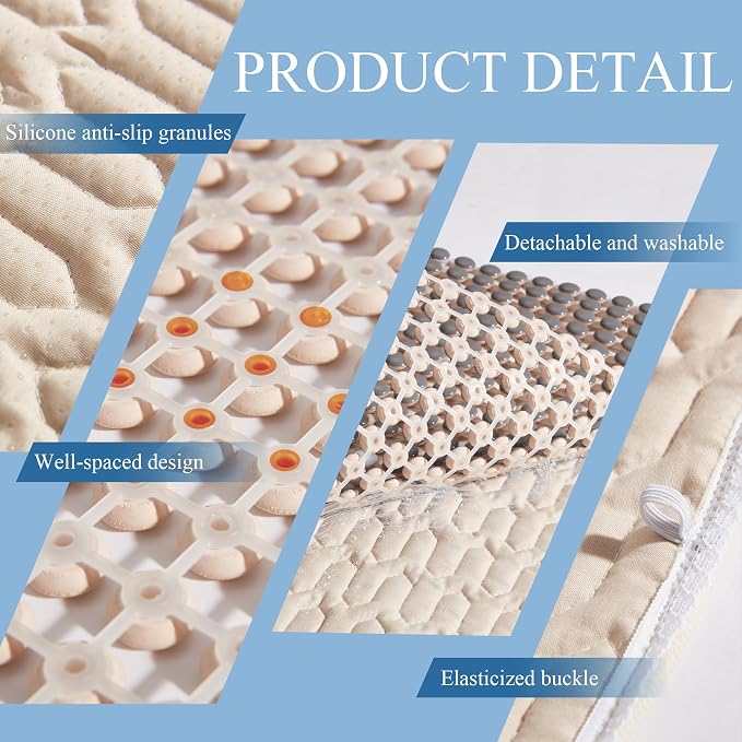 HOMREST Cooling Car Seat Cushion Back Pain Relief Ceramic Beaded Seat Cover - Image 7