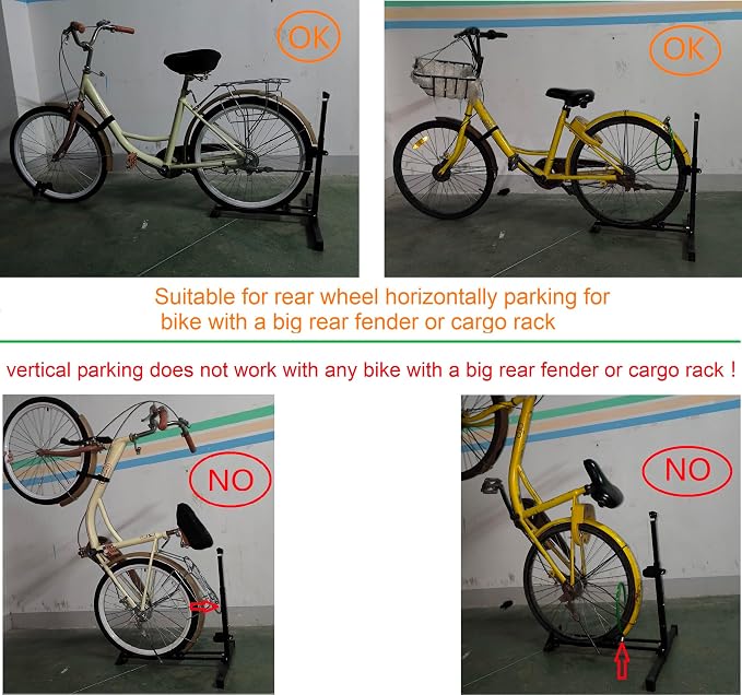 Foozet Bike Stand, Vertical Bike Rack Garage, Space-Saving Rack - Image 6