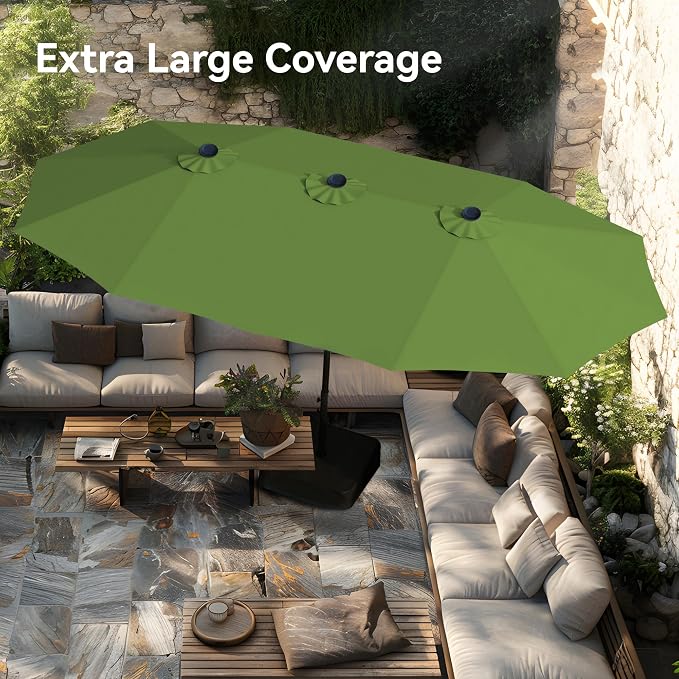 PHI VILLA 15ft Large Patio Umbrellas - Image 3