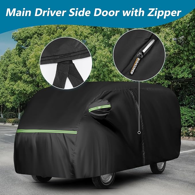 Waterproof Car Covers for 1950-1992 VW Bus T1 T2 T3, 420D Oxford Cloth Sun Heat - Image 4