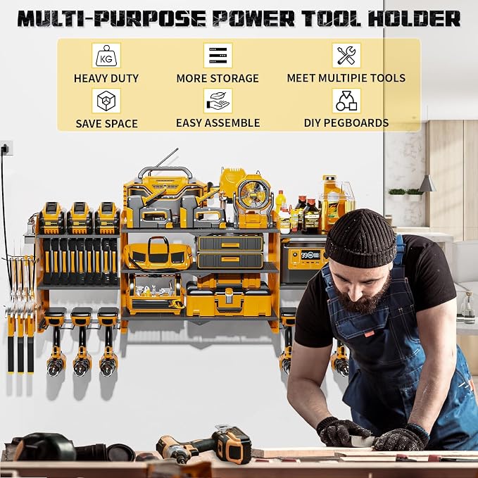 45" Large Power Tool Organizer Wall Mount - Image 6