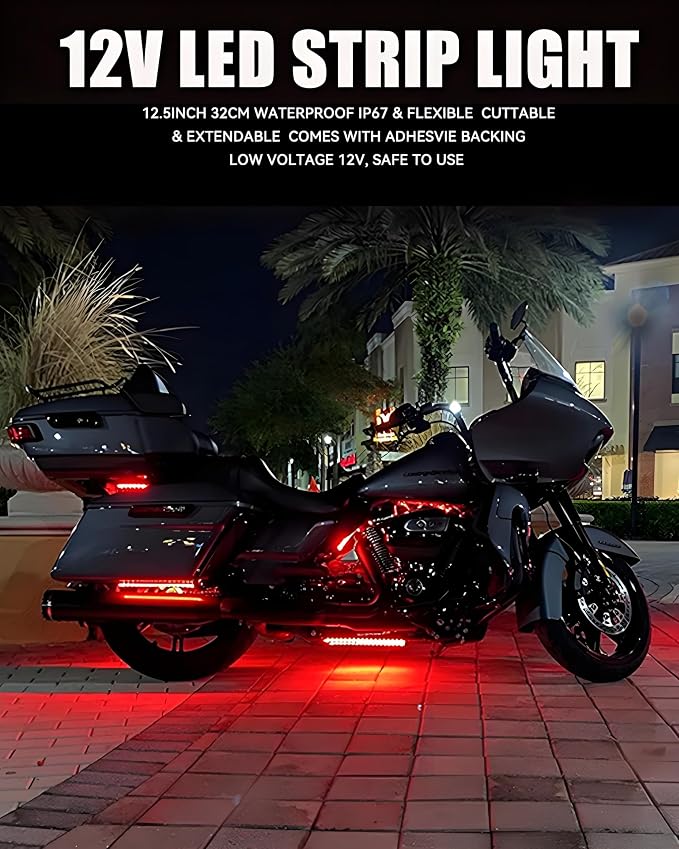 Keiurot 12V Led Light Strip 32CM Waterproof LEDs Light Strips - Image 7
