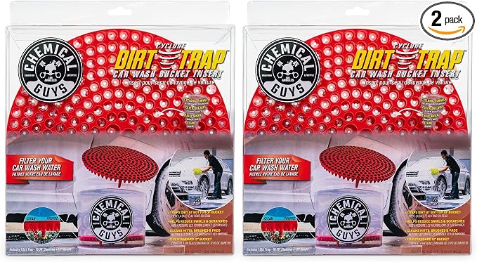 Chemical Guys Cyclone Dirt Trap Car Wash Bucket Insert Red Color by ChemicalGuys