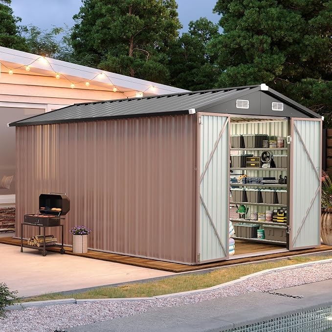 Aoxun 12x7.5 FT Shed Outdoor Storage Shed by Aoxun