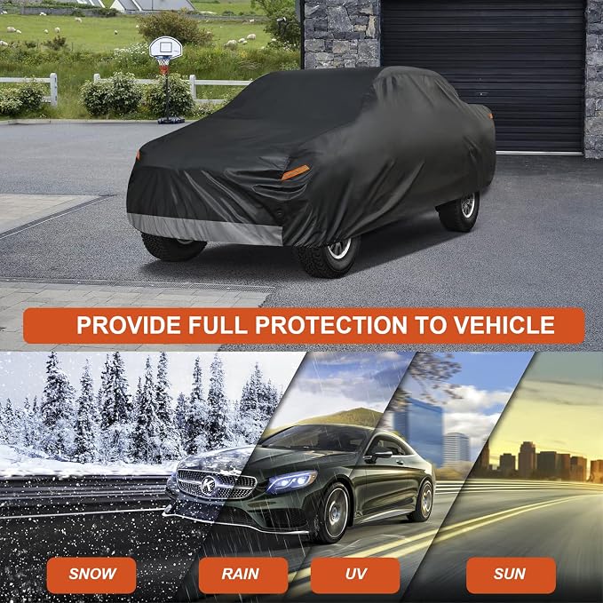 Kayme 7 Layers Truck Cover Waterproof All Weather, Heavy Duty Outdoor Pickup - Image 5