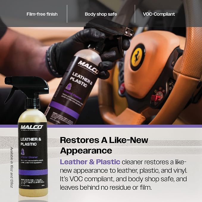 Malco Leather & Plastic Cleaner – Penetrates Deep to Remove Dirt, Grime and - Image 4