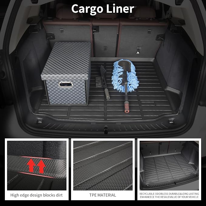 Wayhigh-All Weather Floor Mats & Cargo Liner and Seatback Cargo Set - Image 8