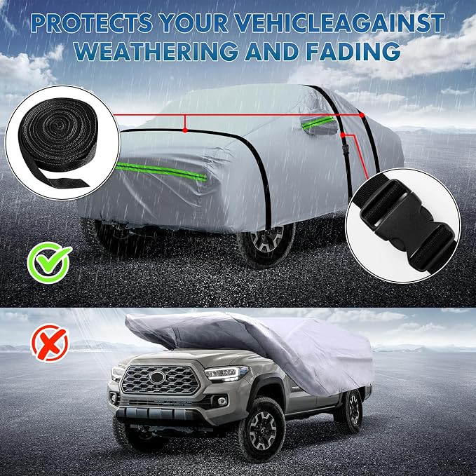 KEYOOG 6-Layer Full Car Cover is All-Weather Waterproof, Universal in All - Image 5